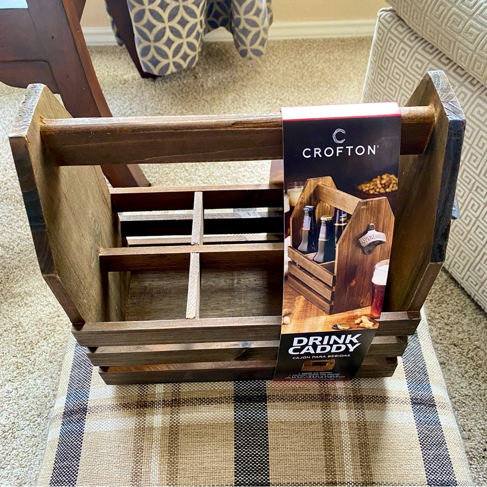 Crofton Drink Caddy with bottle cap opener